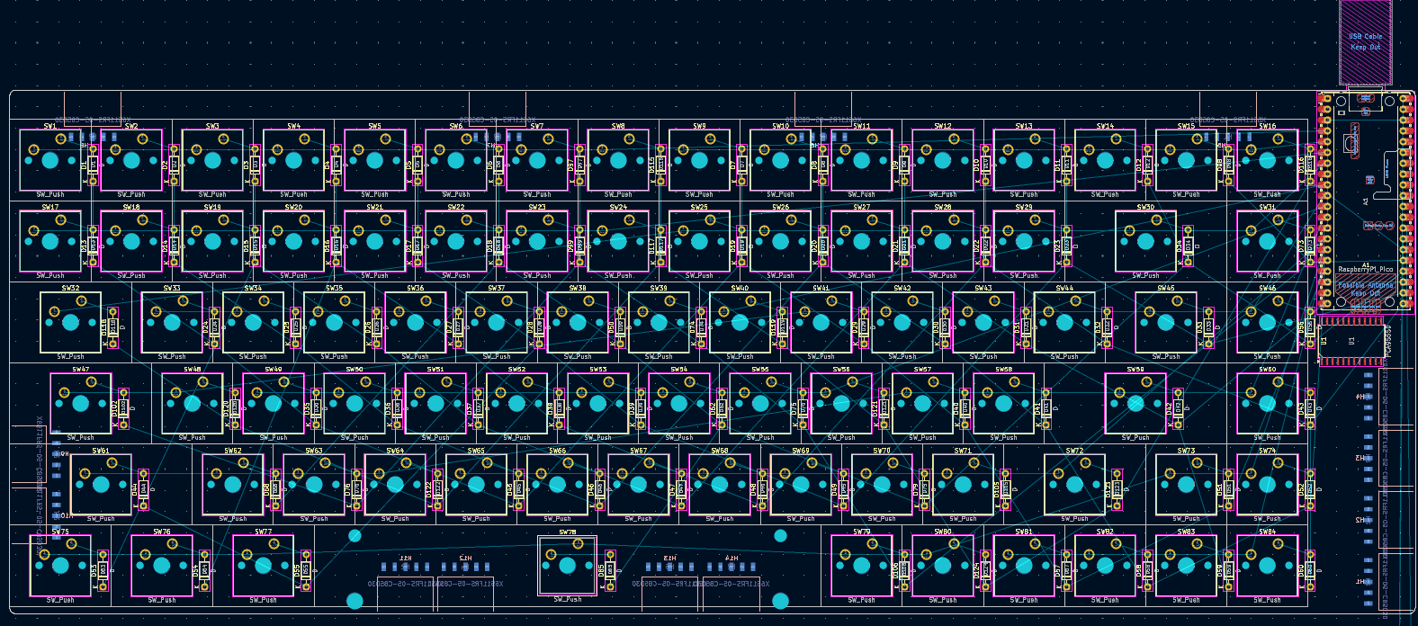 Initial PCB layout